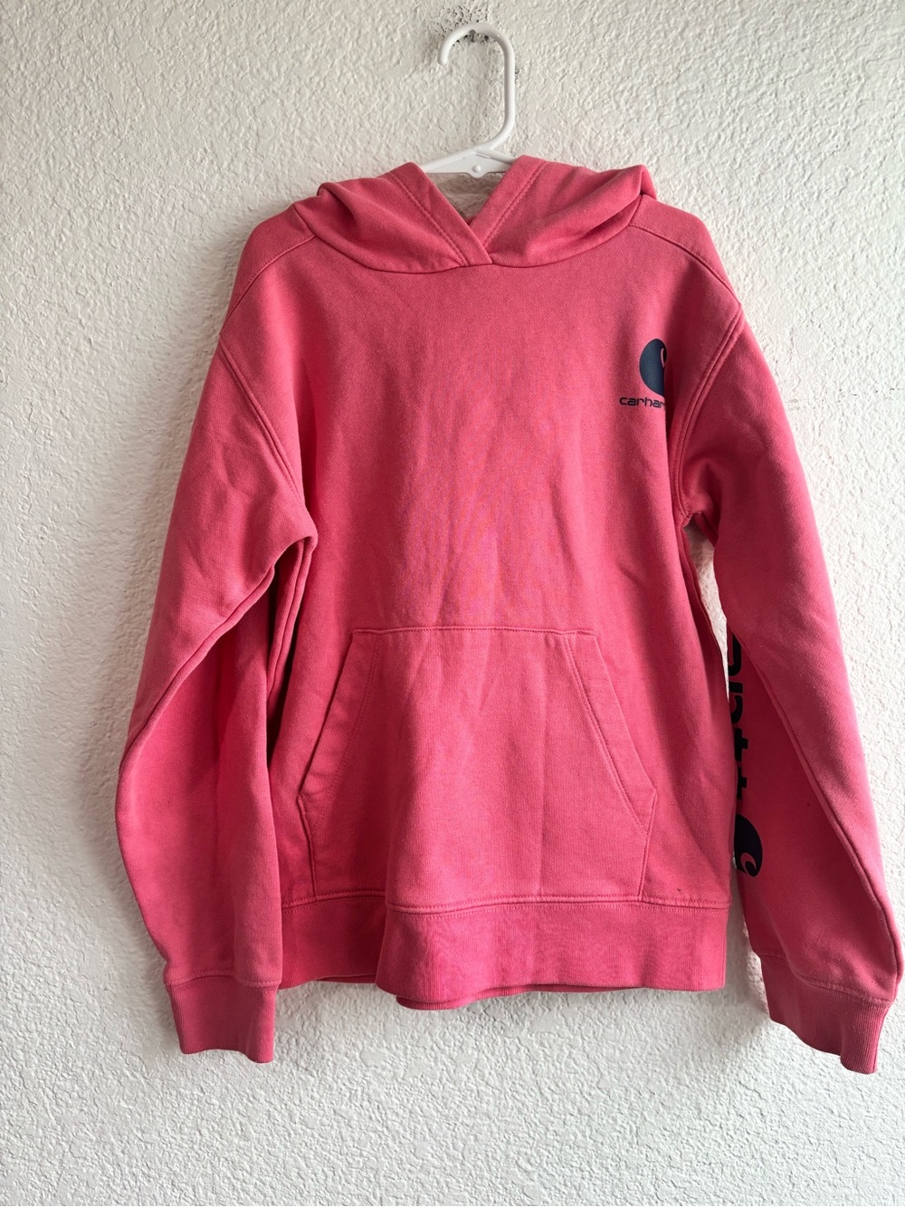 Carhartt Pink Pullover Hoodie Girls Size 7